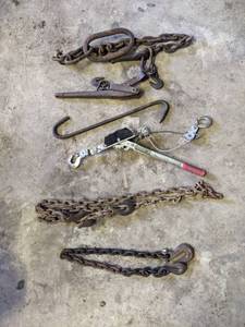 lot 155 image: Come-A-Long, 38 Chain Binder, Chains and More