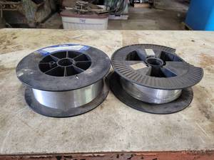 lot 287 image: (2) Partial Spools of ER4043 0.035 & 0.045 Welding Wire Spools