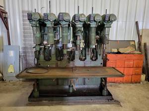 lot 111 image: FOSDICK M.T. Co 6-Head Drill Press - Estimated Weight 6000# to 8000#