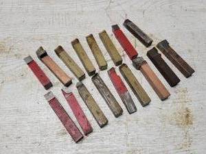 lot 336 image: Lot of (17) 58 Shank Single Point Lathe Tools