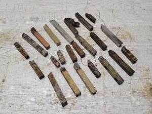 lot 337 image: Lot of (23) 12 Shank Single Point Lathe Tools
