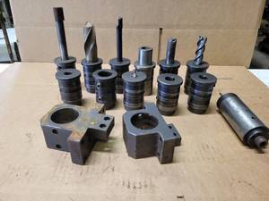 lot 358 image: Lot of (11) HARDINGE SB-2 Tool Holders with (2) Turret Tool Block Holders