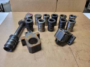 lot 359 image: Lot of (12) HARDINGE, etc.  SB-2 Tool Holders with (2) Turret Tool Block Holders