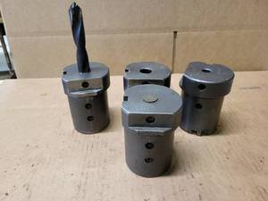 lot 371 image: Lot of (4) 0.75, 0.625 & 0.50 Bar Tool Holders for 2.75 Turret Block