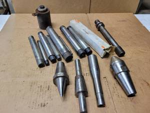 lot 378 image: Lot of (9) Lathe Mandrels (up to 1-38) and More