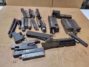 lot 382 image: Large Lot of Assorted Lathe Tool Holders