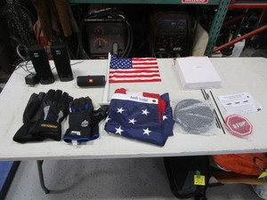 lot 23 image: Speakers, Flags, Parking Assistant, Gloves