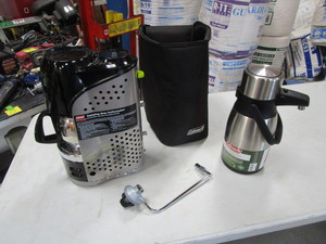 lot 30 image: Coleman Gas Coffee Maker & Thermos