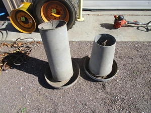 lot 57 image: Vintage Chicken Feeders