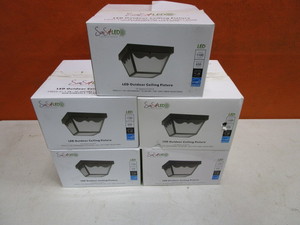 lot 143 image: (5) LED Outside Light Fixtures