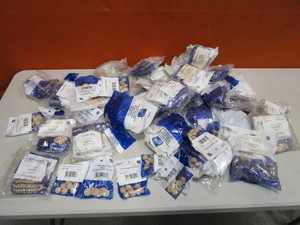 lot 150 image: Large Lot of Various Size Wood Screw Hole Plugs & Buttons