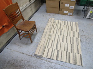 lot 181 image: 5x7 Area Rug & Chair