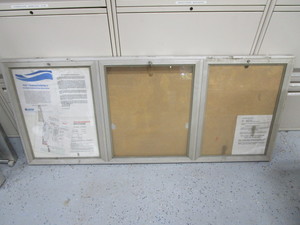 lot 199 image: Bulletin Board Case 27 x63