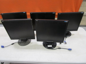 lot 247 image: (5) 17 Monitors
