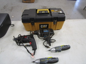 lot 249 image: Drills, Screwdrivers & Tool Box
