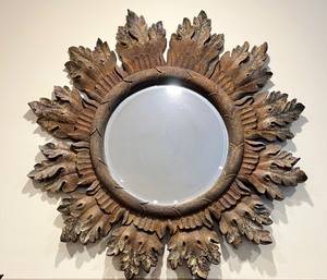 lot 108 image: Large Dimensional Sunburst Mirror