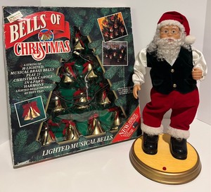 lot 132 image: MR CHRISTMAS Bells of Christmas and Motorized Santa
