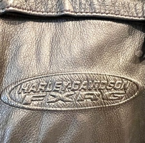 lot 268 image: HARLEY - DAVIDSON Black Leather Jacket Size L