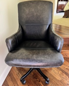 lot 44 image: Executive Office Desk Chair with Nailhead Trim