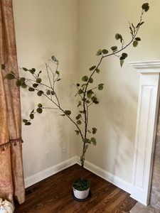 lot 67 image: Tall Faux Potted Plant