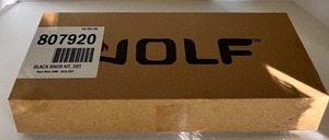 lot 50 image: NEW Set of 10 WOLF Stove Black Knob Kit