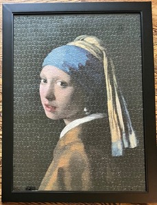 lot 95 image: Framed Puzzle - Girl with a Pearl Earring - Vermeer