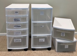 lot 147 image: Storage Drawers on Wheels and More