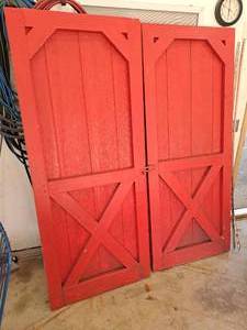 lot 1412 image: Lot of (2) Barn Doors