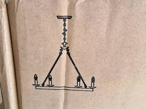 lot 1495 image: Hanging Light (in original box)