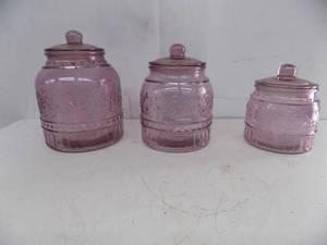 3 Glass Jars with Lids  The pioneer Women3