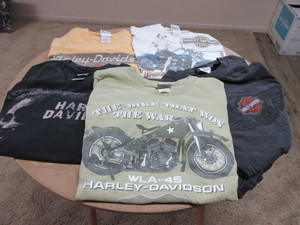 lot 118 image: FREAKYS HARLEY T-SHIRTS