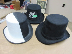 lot 135 image: STAGE WORN TOP HATS