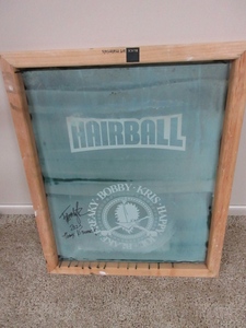 lot 100 image: FREAKY CUSTOM AUTOGRAPHED SILK SCREEN FOR K-BID WINNER