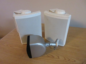 lot 196 image: WALL MOUNT INDOOR OUTDOOR SPEAKERS