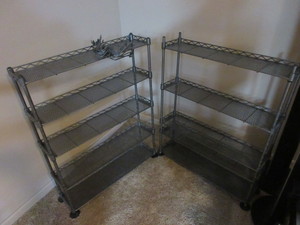 lot 205 image: METAL CD RACKS