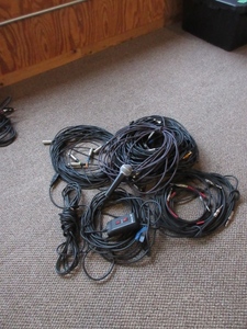 lot 240 image: MICROPHONE, INSTRUMENT AND MISC. CABLES