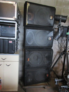 lot 314 image: WHARFDALE PRO MONITOR SPEAKERS