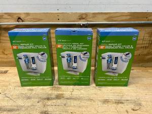 lot 37 image: DANCO Lot of 3-  Water-Saving Toilet Total Repair Kits with Dual Flush Valve