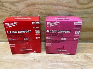 lot 62 image: MILWAUKEE Lot of 2 Cases of Ear Plugs (100 pairs per case)