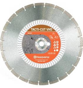 lot 23 image: HUSQVARNA  542774463 14 Inch by .118 by 1 Drive Pinhole 20mm B VH5 High Speed Diamond Blade