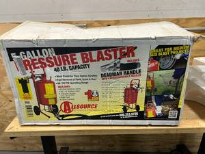 lot 113 image: 5 Gallon Pressure Blaster 40 LB Capacity