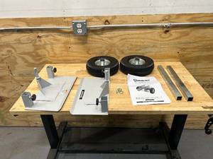lot 114 image: STRONGWAY Panel Dolly with 10in. Pneumatic Wheels  600-Lb. Capacity