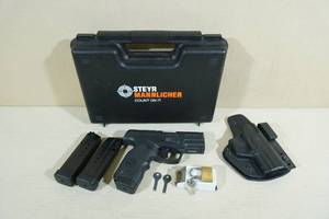 lot 22A image: Steyr C9-A1 9mm Parabellum Semi-Auto Pistol - 3 Mags, Holster