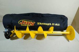 lot 23E image: Jiffy Torch 8 Ice Drill Assembly with Storage Bag