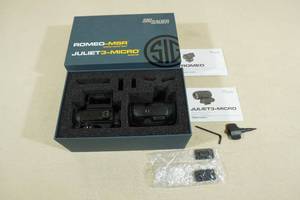 lot 30 image: Sig Sauer Romeo-MSR Compact Red Dot Sight with Juliet 3 Micro Magnifier