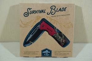 lot 89 image: Adventure Survival Blade Knife with Paracord