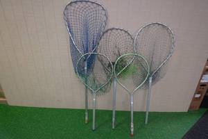 lot 153 image: 5 Fishing Nets Assorted Sizes
