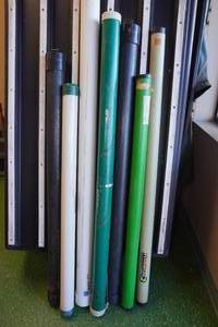 lot 154 image: 7 Rod Cases Assorted Sizes
