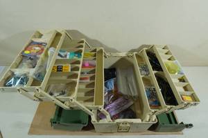 lot 155 image: Plano Tackle Box wih Assorted Tackle