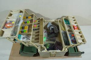 lot 156 image: Plano Tackle Box wih Assorted Tackle